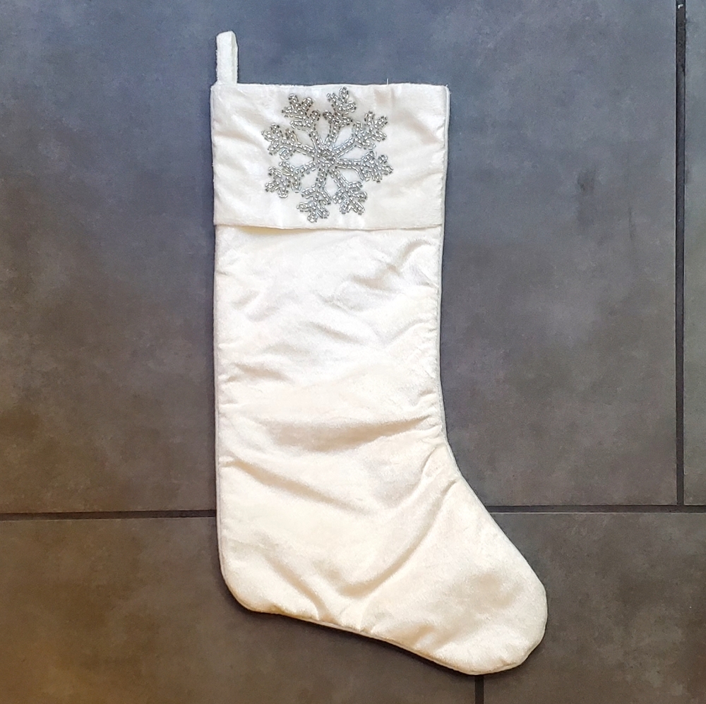 Luxe Habitat Beaded Stocking